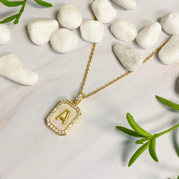 Initial Deco Open Locket Pendant Necklace - Gifts for You 'n Me