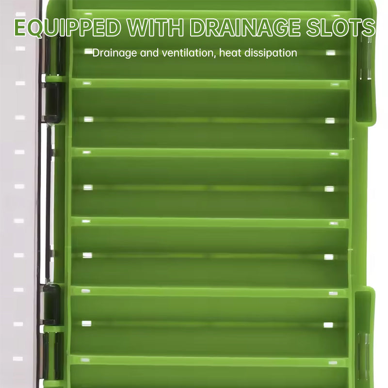 14-Compartment Fishing Tackle Box for Accessories, Lures & Hooks, Double-Sided Organizer.