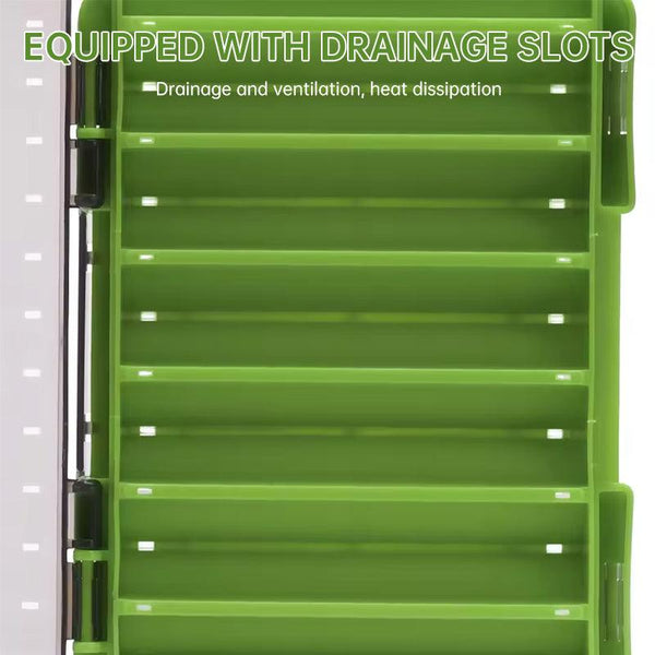 14-Compartment Fishing Tackle Box for Accessories, Lures & Hooks, Double-Sided Organizer.