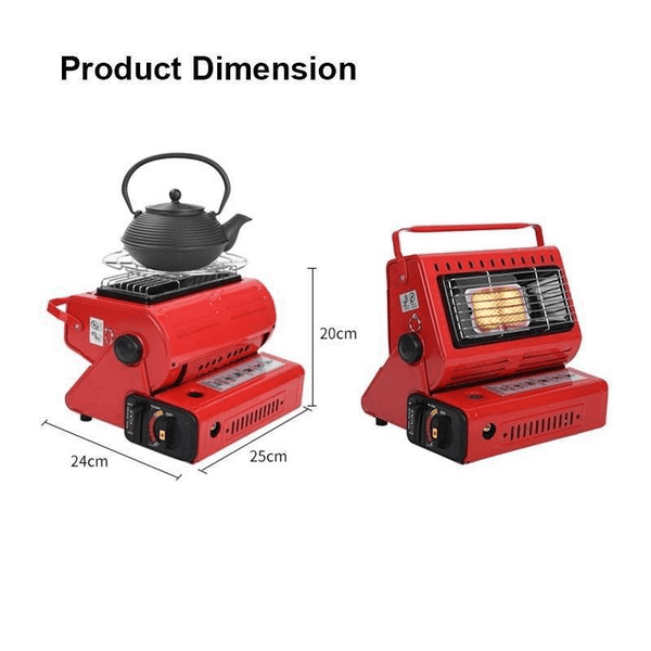 Portable Outdoor Heating Stove Dual-use LPG Portable Mini Tent Heater Baking Stove
