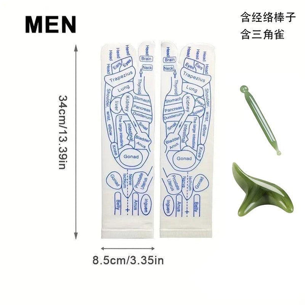 Reflexology Socks Women Foot Massage Meridian Acupoint Reflex Area Acupoint Socks And Foot Acupoint Illustration Socks for Foot