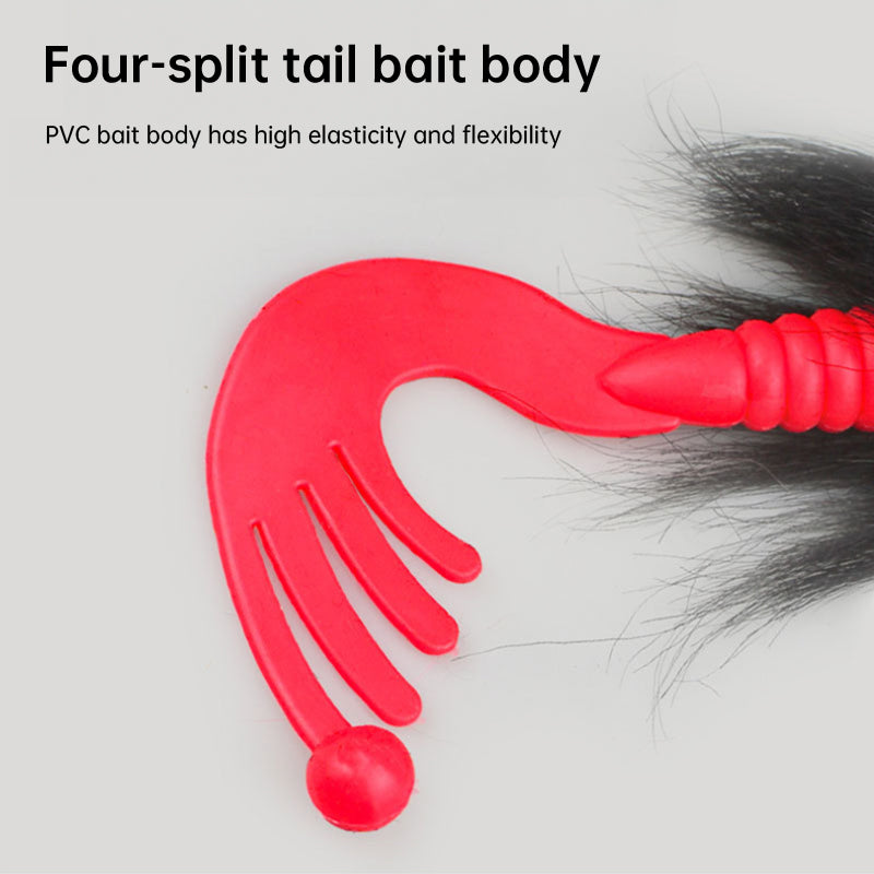 Palisandro Baby Rat Swimbait Bucktail - Muskie/Pike Lure, Hand - tied Deer Hair, Solid Body Fishing Rig