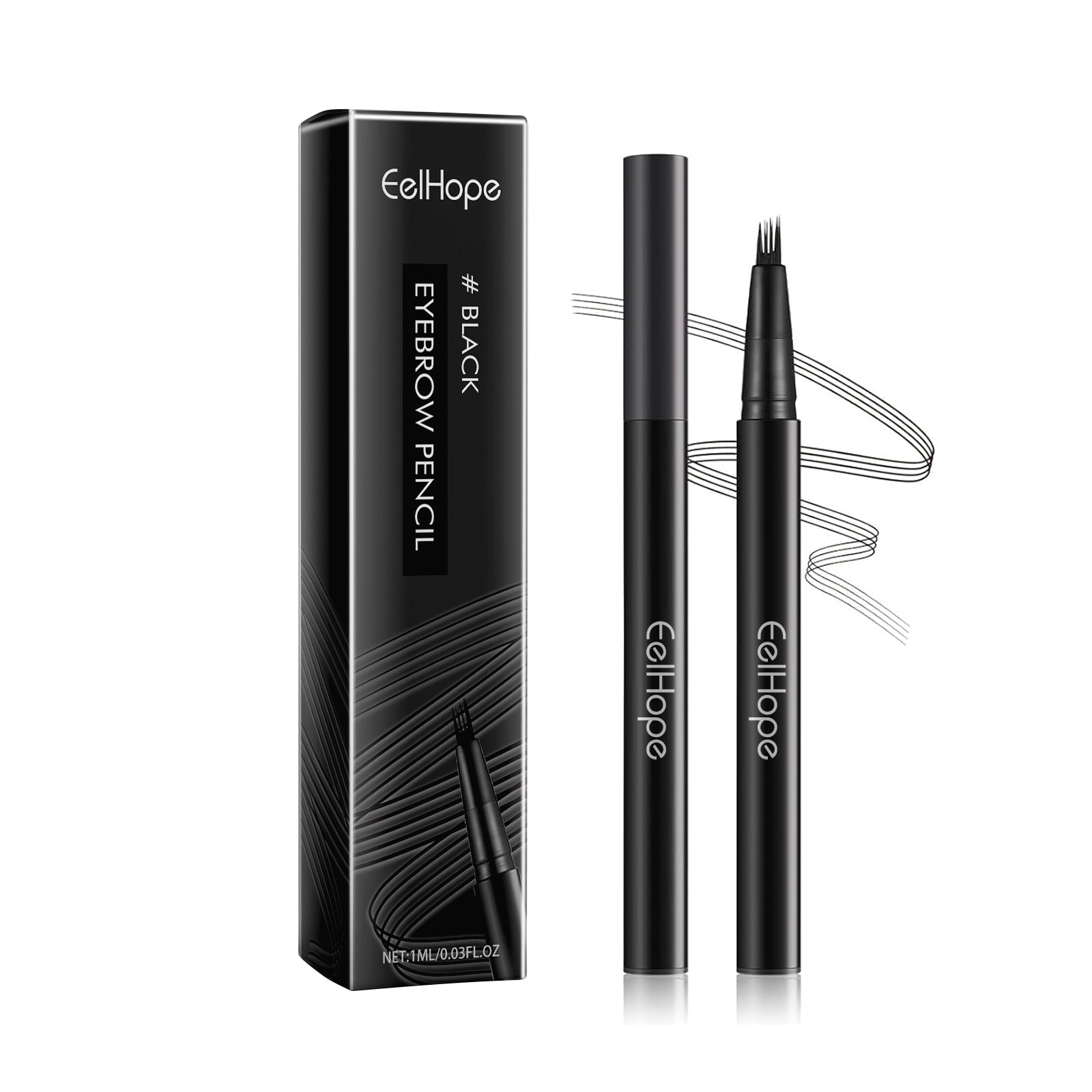 EELHOPE Four Claw Eyebrow Pencil Wild Eyebrow Embellishing Eyebrow shape delicate and easy to use non-smudging natural shaping eyebrow pencil