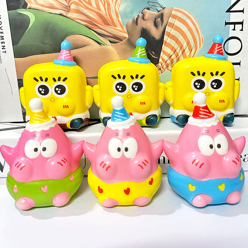 Netbag Egg Boy Party Pinch Music Stress Relief Toy Slow Rebound Ventilatory Artifact Cartoon Stress Relief Student Small Gift Item