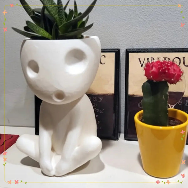 Creative art flower pot with drainage hole multifunctional indoor and outdoor decoration