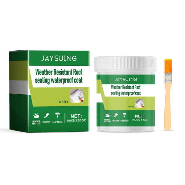 Weather-resistant roof sealing waterproof coating, home tile floor cracks waterproof and leakproof repair