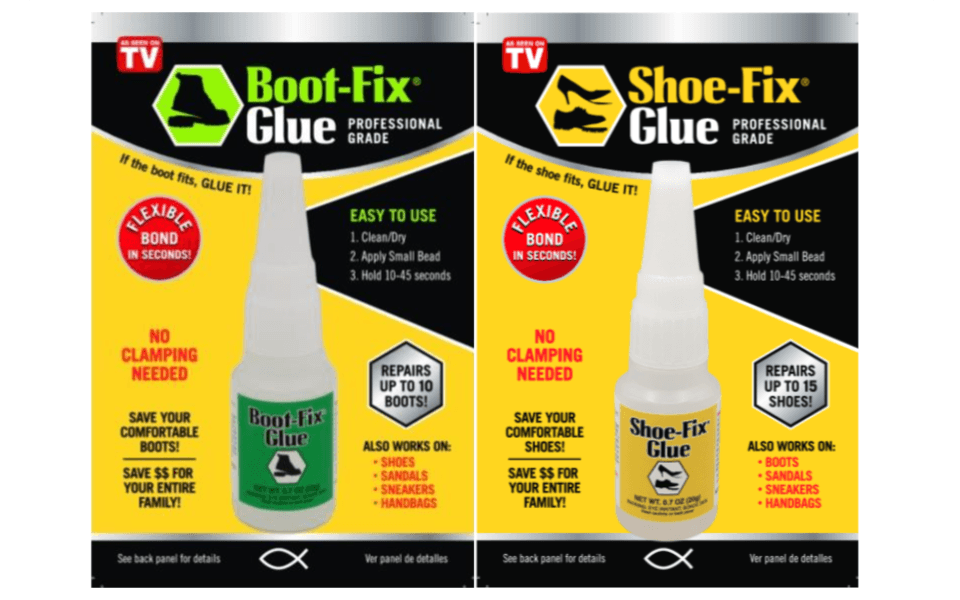 Boot-Fix and Shoe-Fix Glues 2-packs