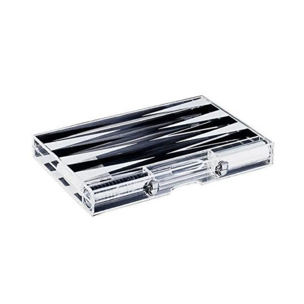 Premium 18-Inch Lucite Backgammon Set - Elegant Design for Timeless Enjoyment - Gifts for You 'n Me