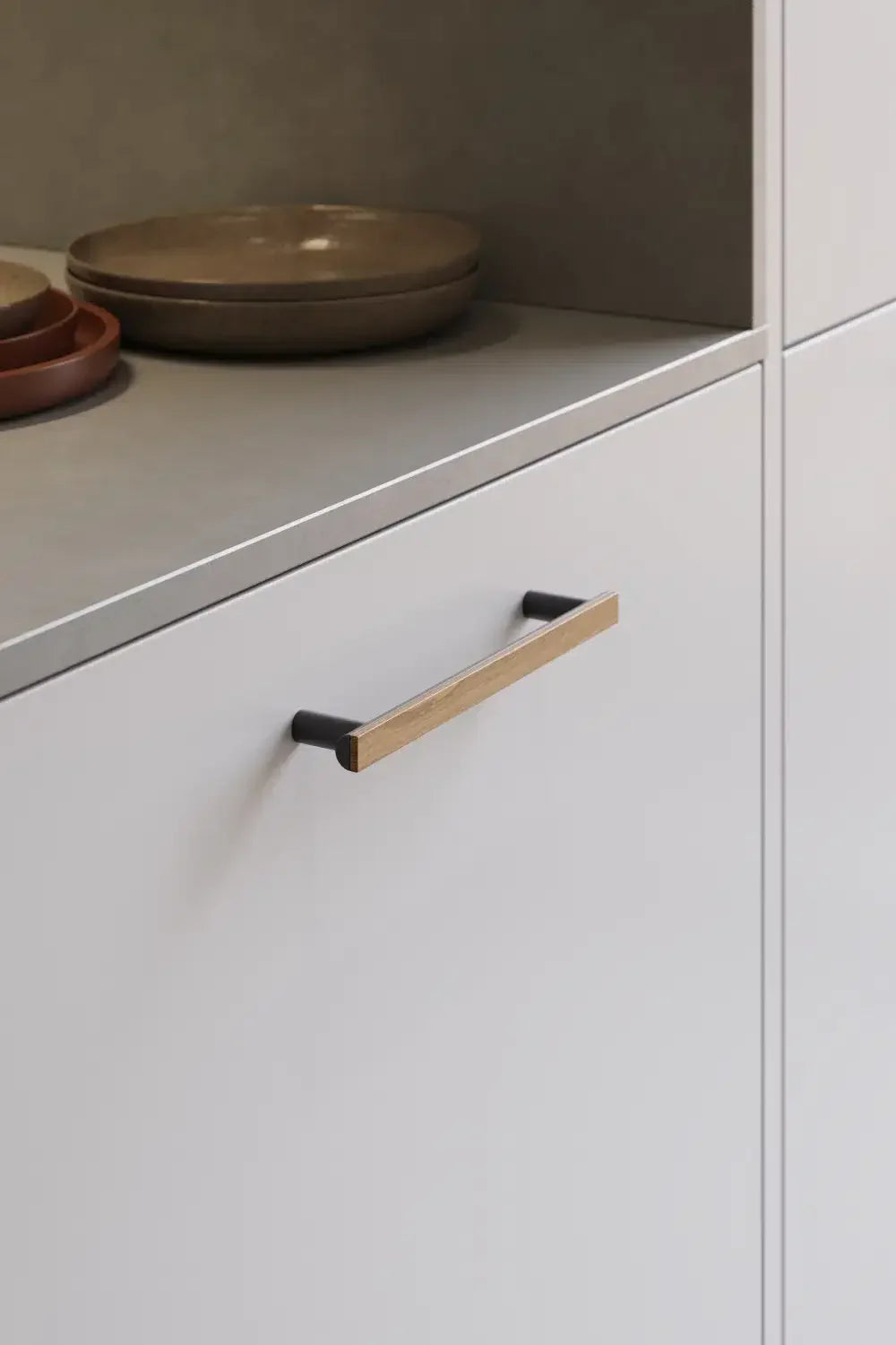 Oak Wood and Black 