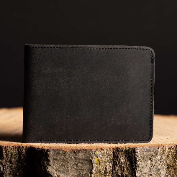 Flex - Smoke Grey Full-Grain Distressed Leather Flexible Wallet NAB Leather