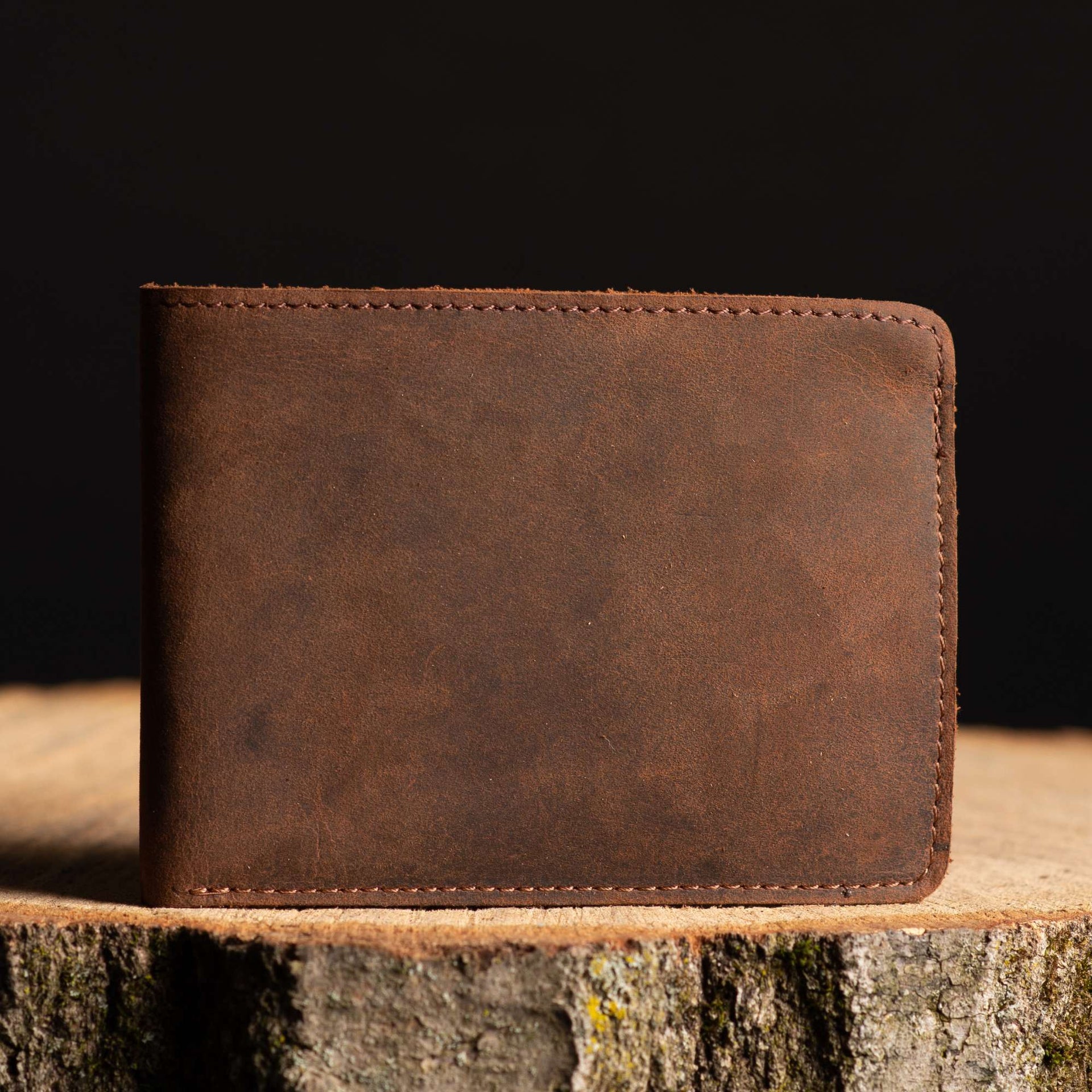 Flex - Smoke Grey Full-Grain Distressed Leather Flexible Wallet NAB Leather