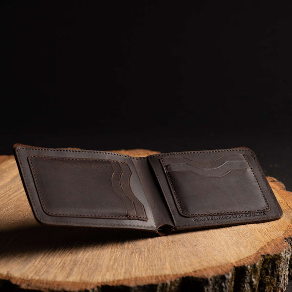 Flex - Smoke Grey Full-Grain Distressed Leather Flexible Wallet NAB Leather