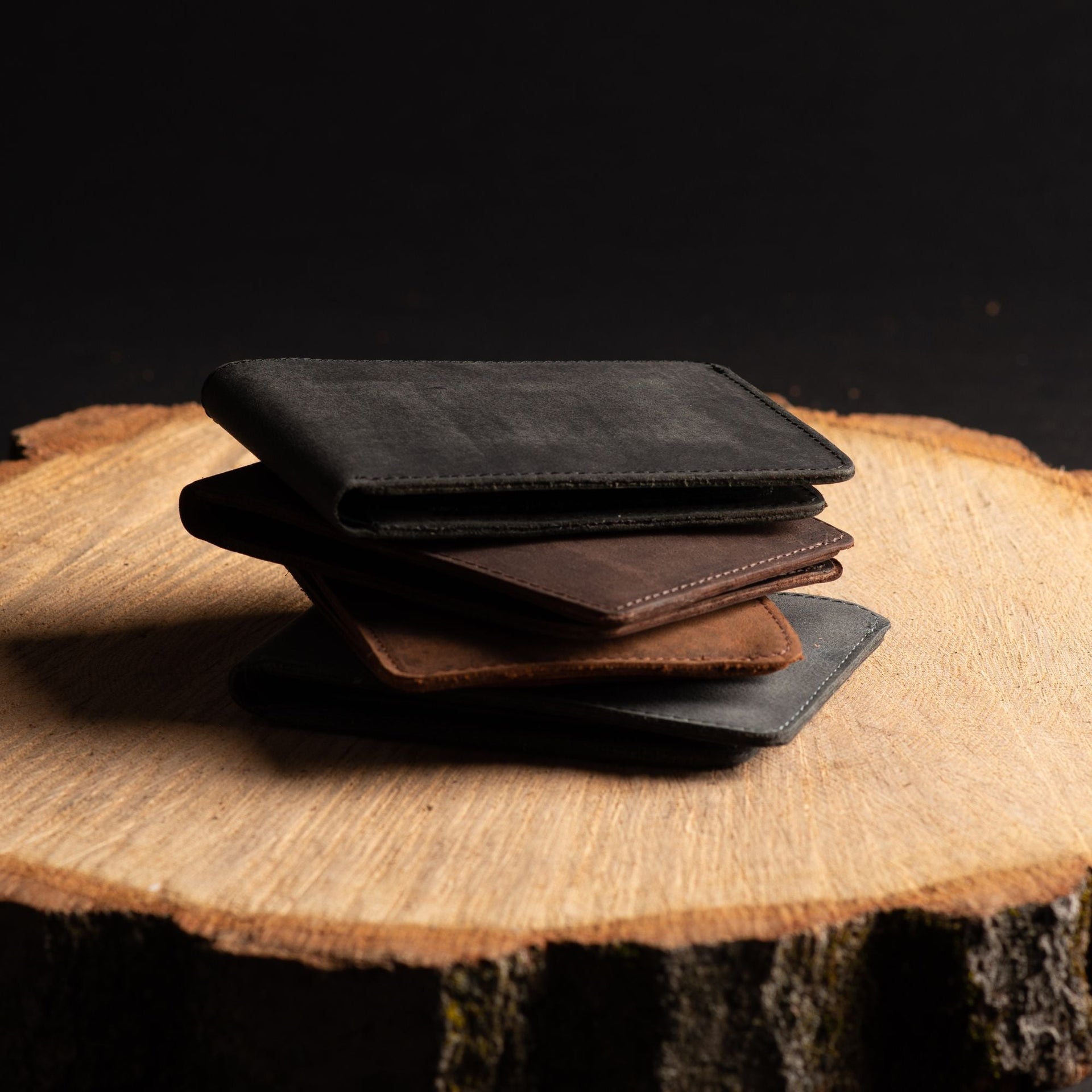 Flex - Cognac Full-Grain Distressed Leather Flexible Wallet NAB Leather