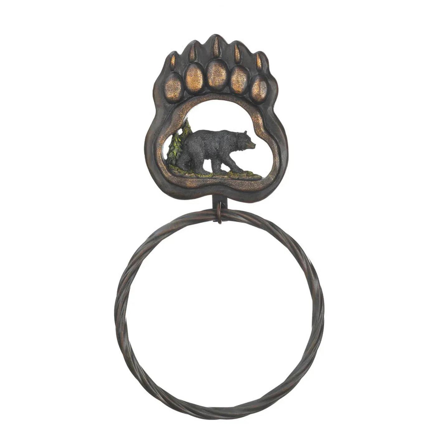 BLACK BEAR PAW TOWEL RING - Gifts for You 'n Me