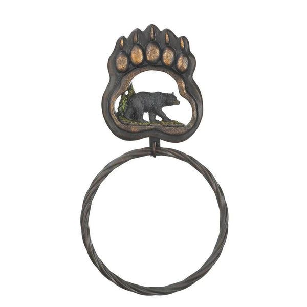 BLACK BEAR PAW TOWEL RING - Gifts for You 'n Me