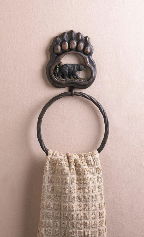 BLACK BEAR PAW TOWEL RING - Gifts for You 'n Me