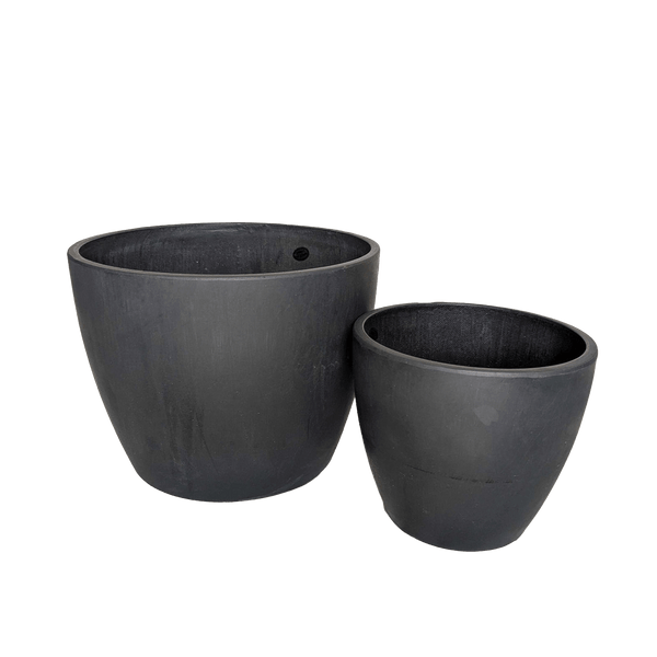 Black and TerraCotta Eco Pots