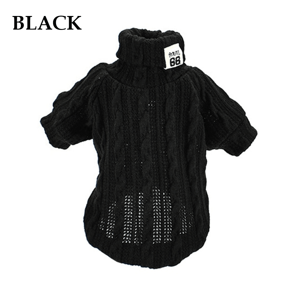 Winter Warm Knitted Turtleneck Sweater for Small Dogs or Cats