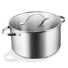 BE | LIVING Essential Series Tri-Ply Stainless Steel Stock Pot with Lid 10
