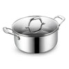 BE | LIVING CIRCLAD Series 5-Quart Hybrid Nonstick Casserole with Lid 9.5