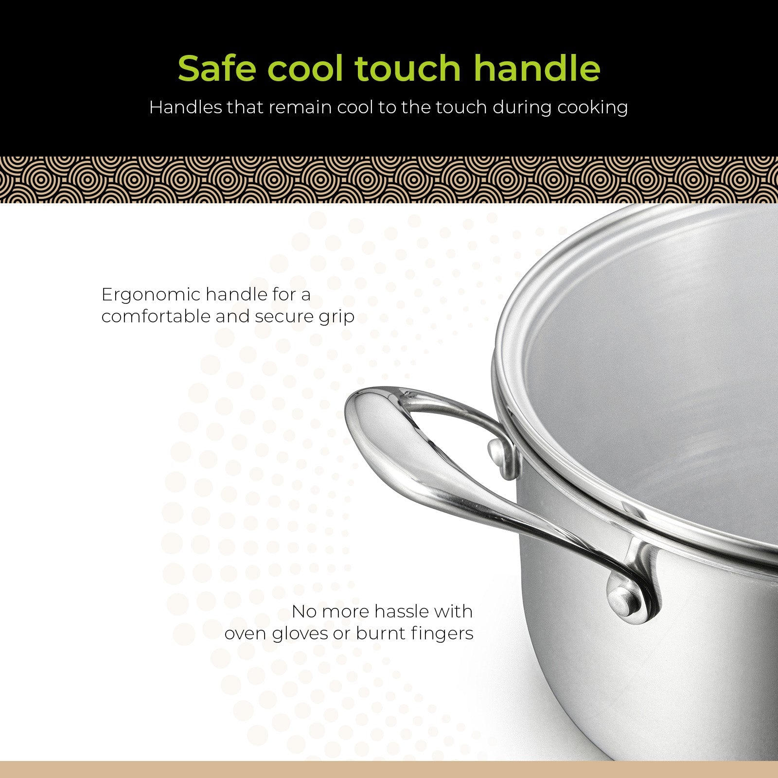 BE | LIVING CIRCLAD Series 5-Quart Hybrid Nonstick Casserole with Lid 9.5