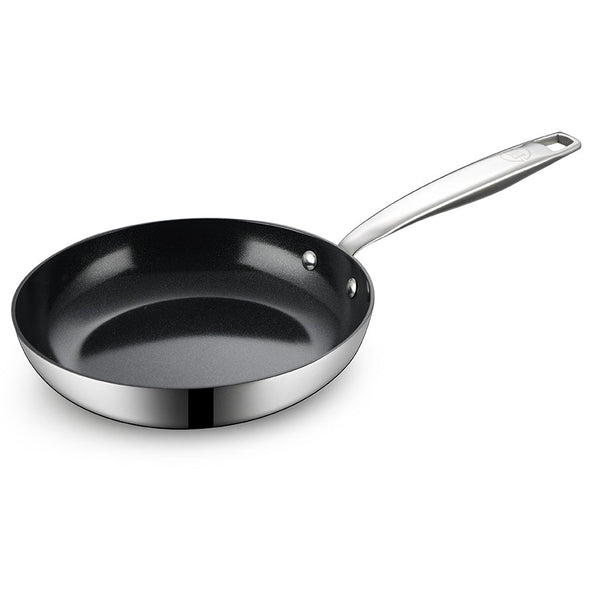 BE | LIVING Essential Series Stainless Steel Black Frying Pans