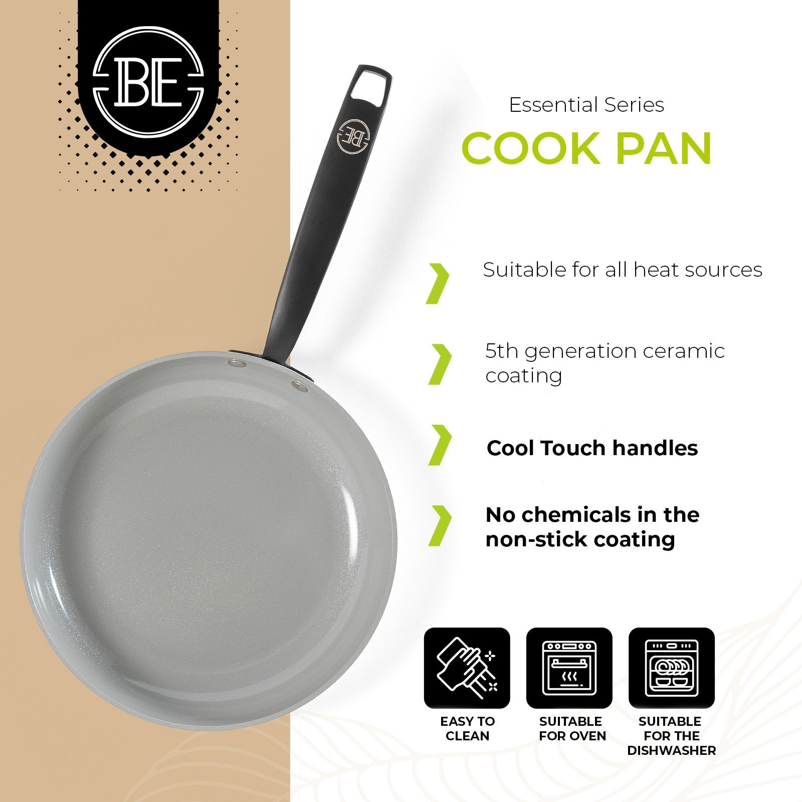 BE | LIVING Essential Series Frying Pans