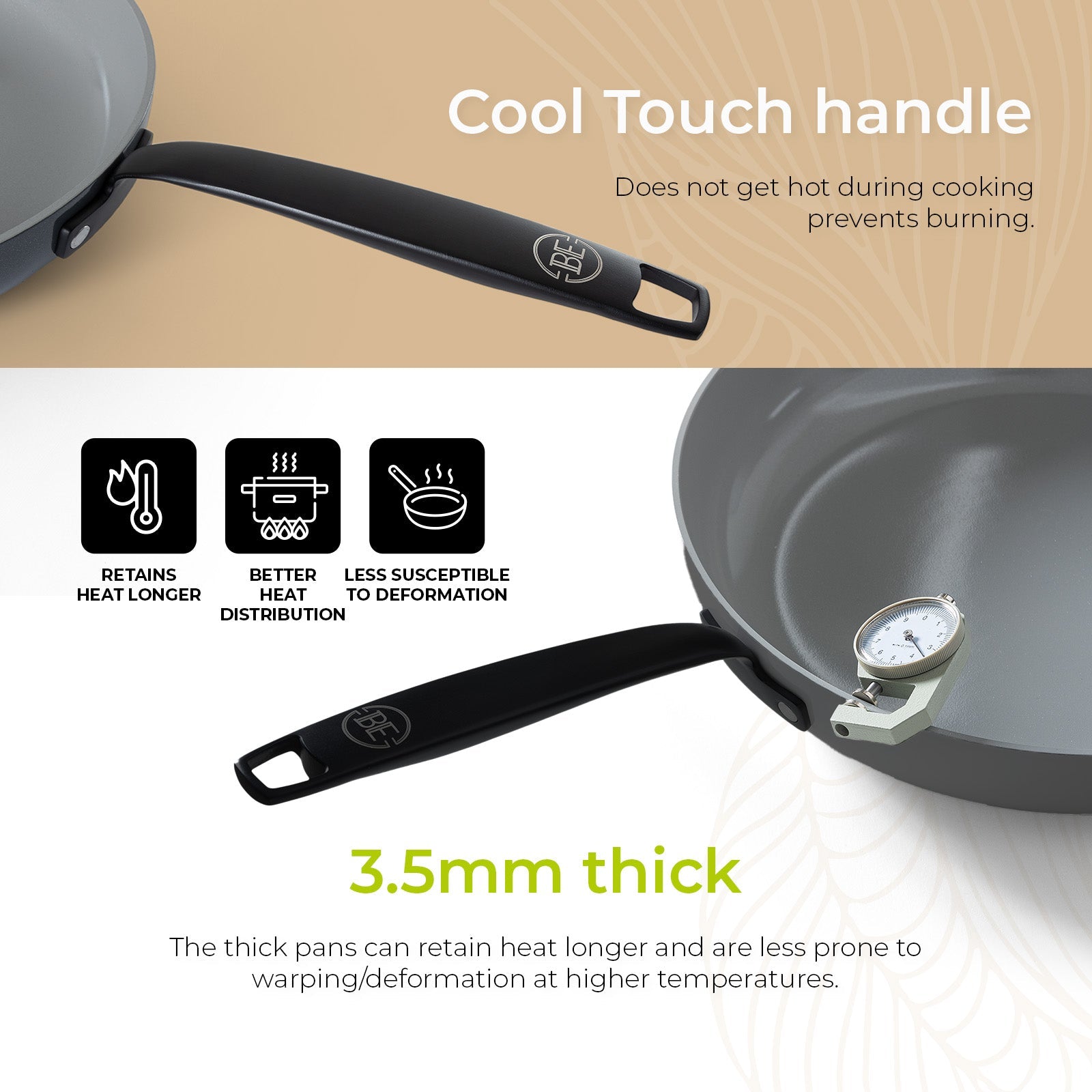 BE | LIVING Essential Series Frying Pans