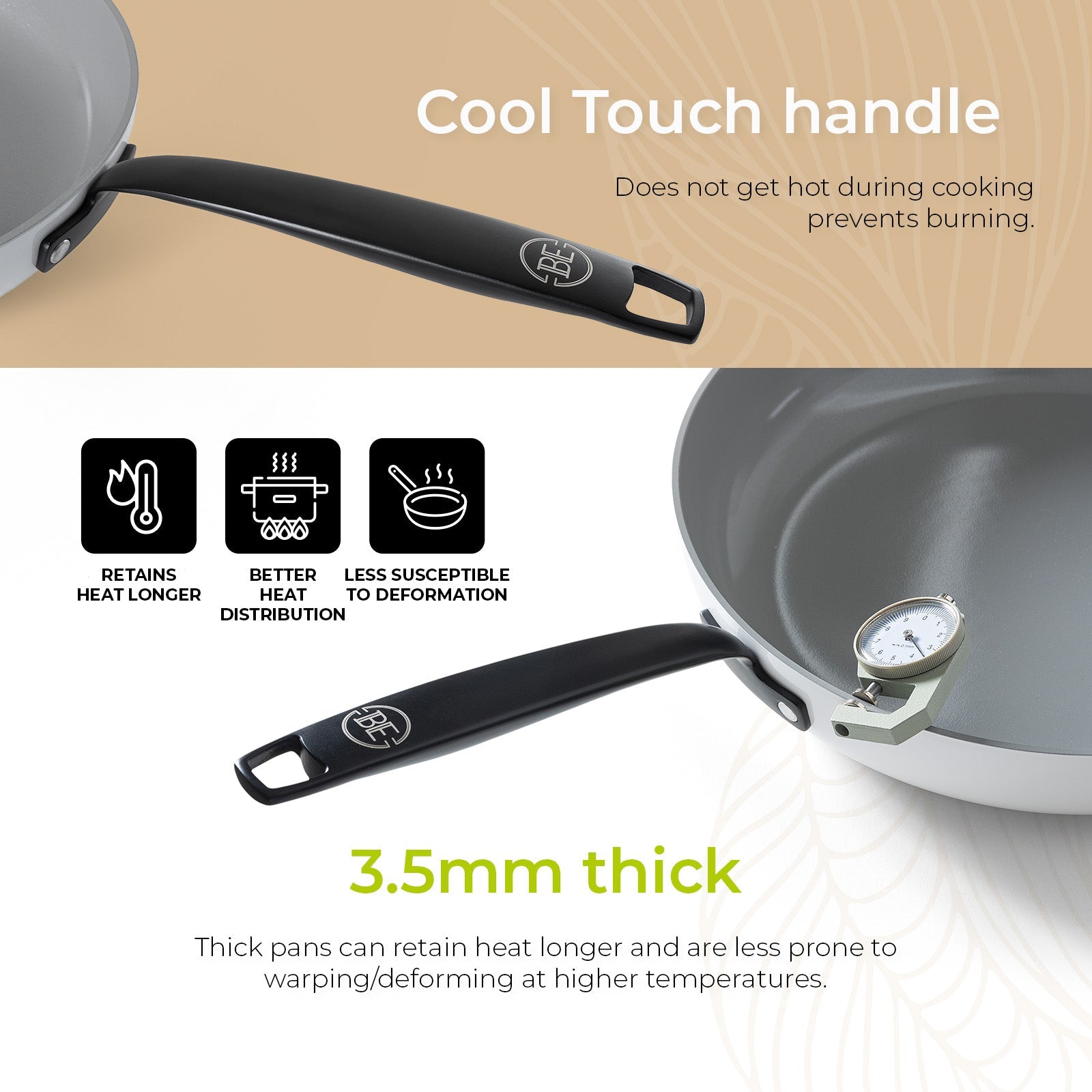 BE | LIVING Essential Series Frying Pans