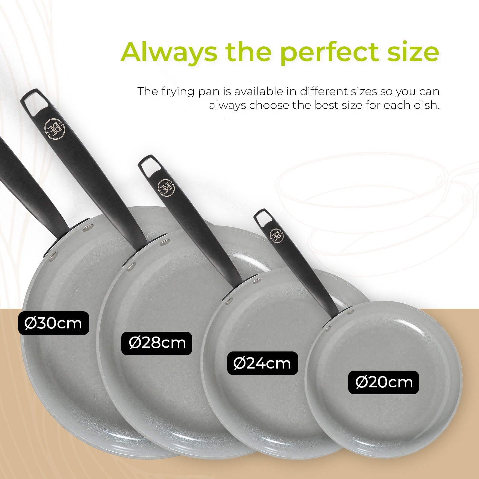 BE | LIVING Essential Series Frying Pans