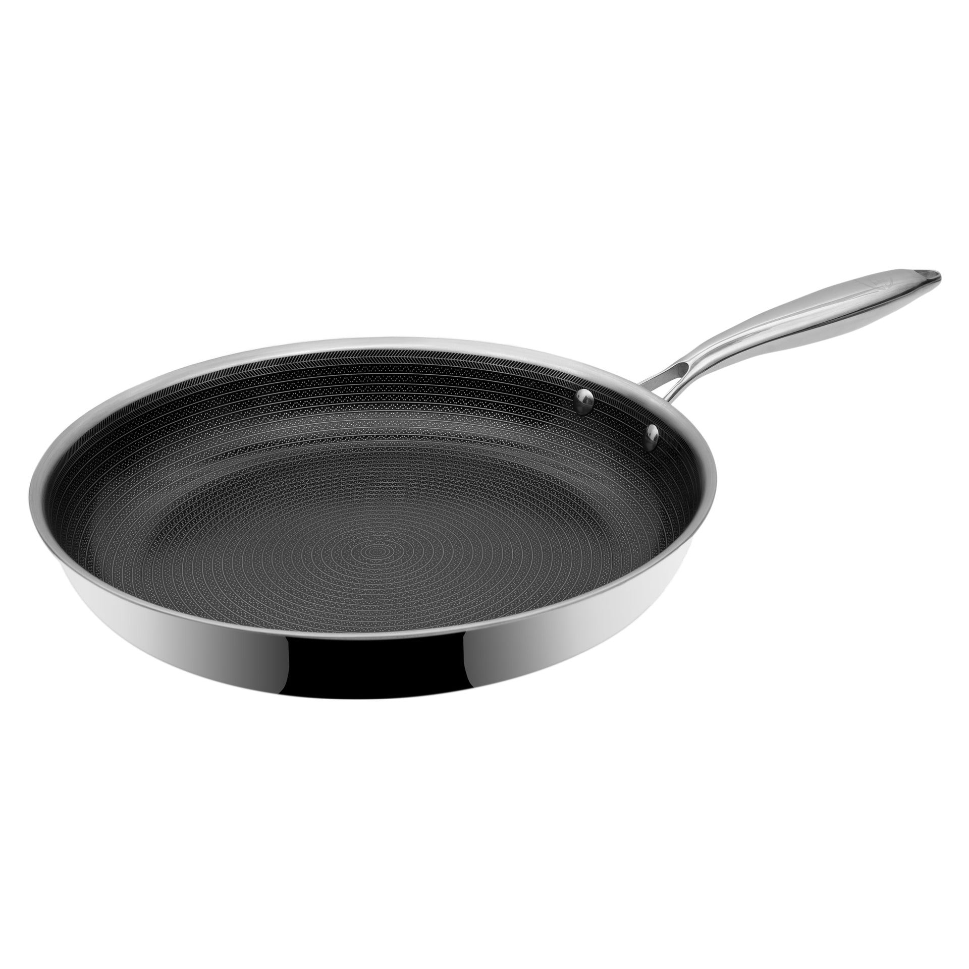 BE | LIVING CIRCLAD Series PFAS‑Free Hybrid Stainless Steel Ceramic Nonstick Fry Pan (Induction Ready)