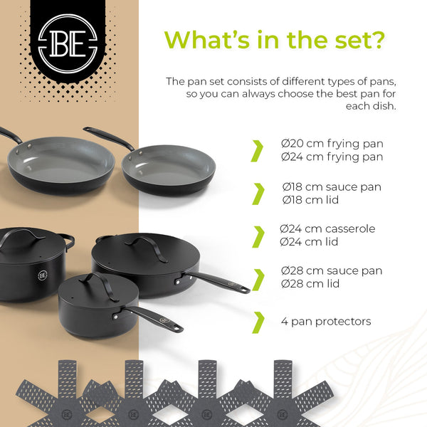 BE | LIVING Essential Series Cookware Sets