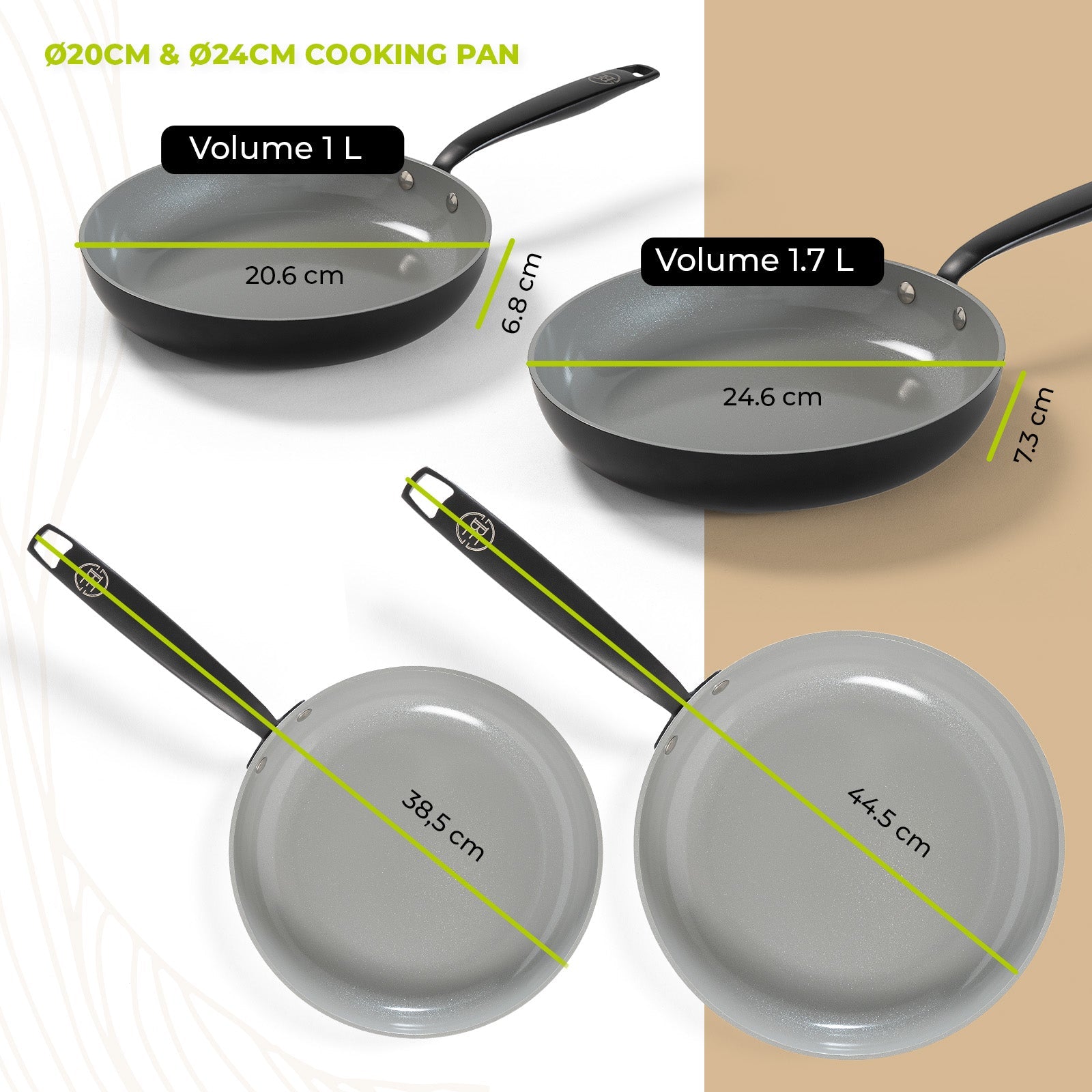 BE | LIVING Essential Series Cookware Sets