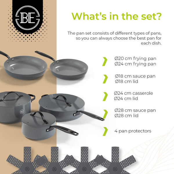 BE | LIVING Essential Series Cookware Sets