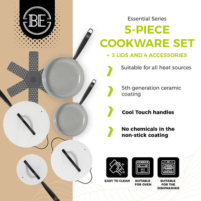 BE | LIVING Essential Series Cookware Sets