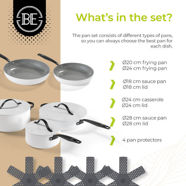BE | LIVING Essential Series Cookware Sets