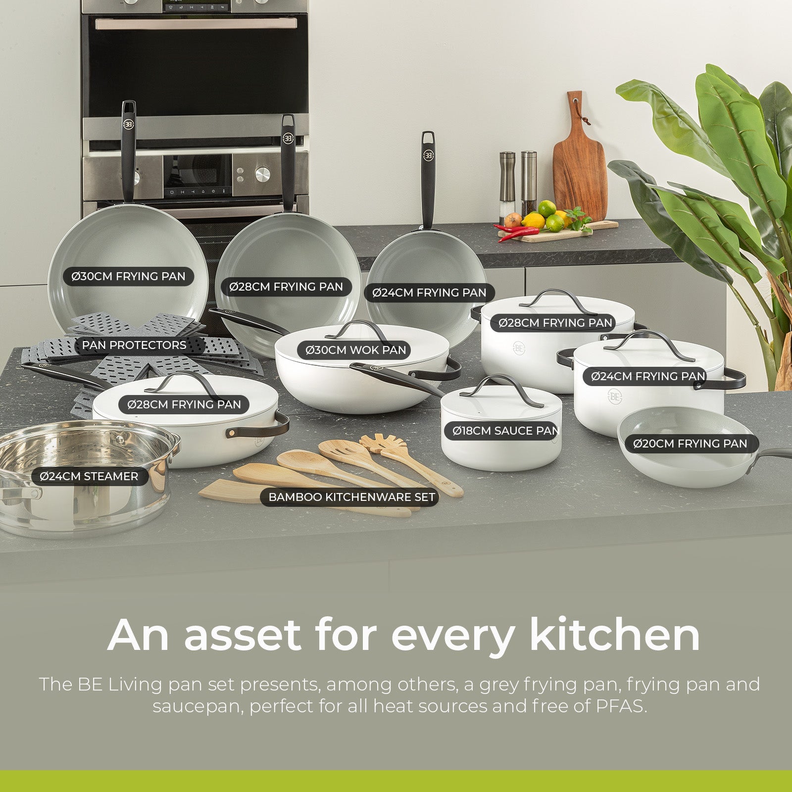 BE | LIVING Essential Series Cookware Sets