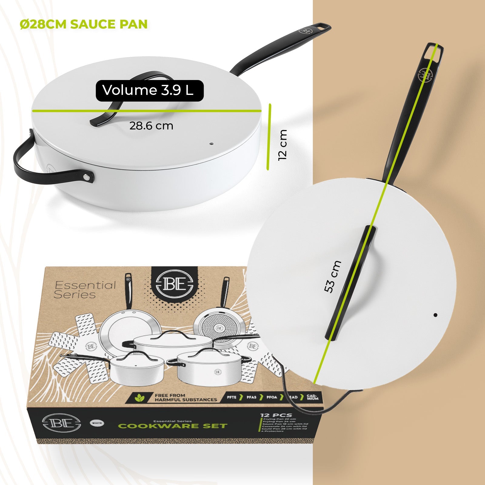 BE | LIVING Essential Series Cookware Sets