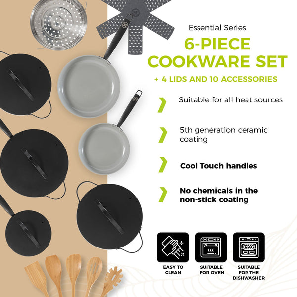 BE | LIVING Essential Series Cookware Sets