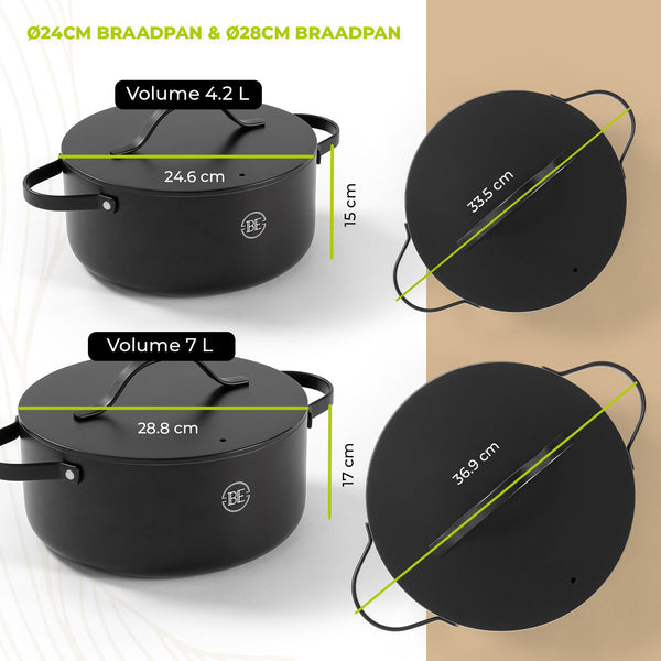 BE | LIVING Essential Series Cookware Sets