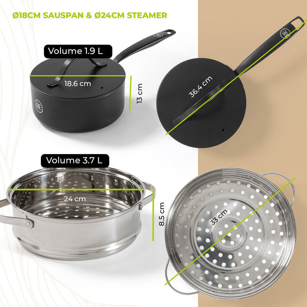 BE | LIVING Essential Series Cookware Sets