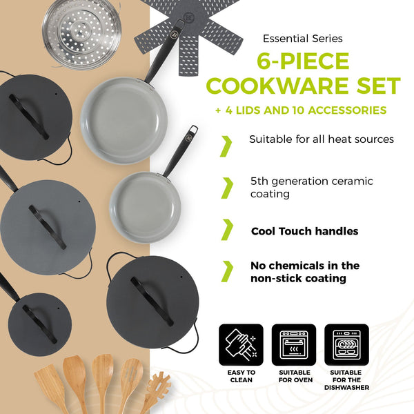 BE | LIVING Essential Series Cookware Sets