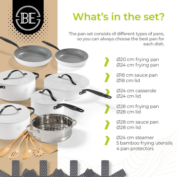BE | LIVING Essential Series Cookware Sets
