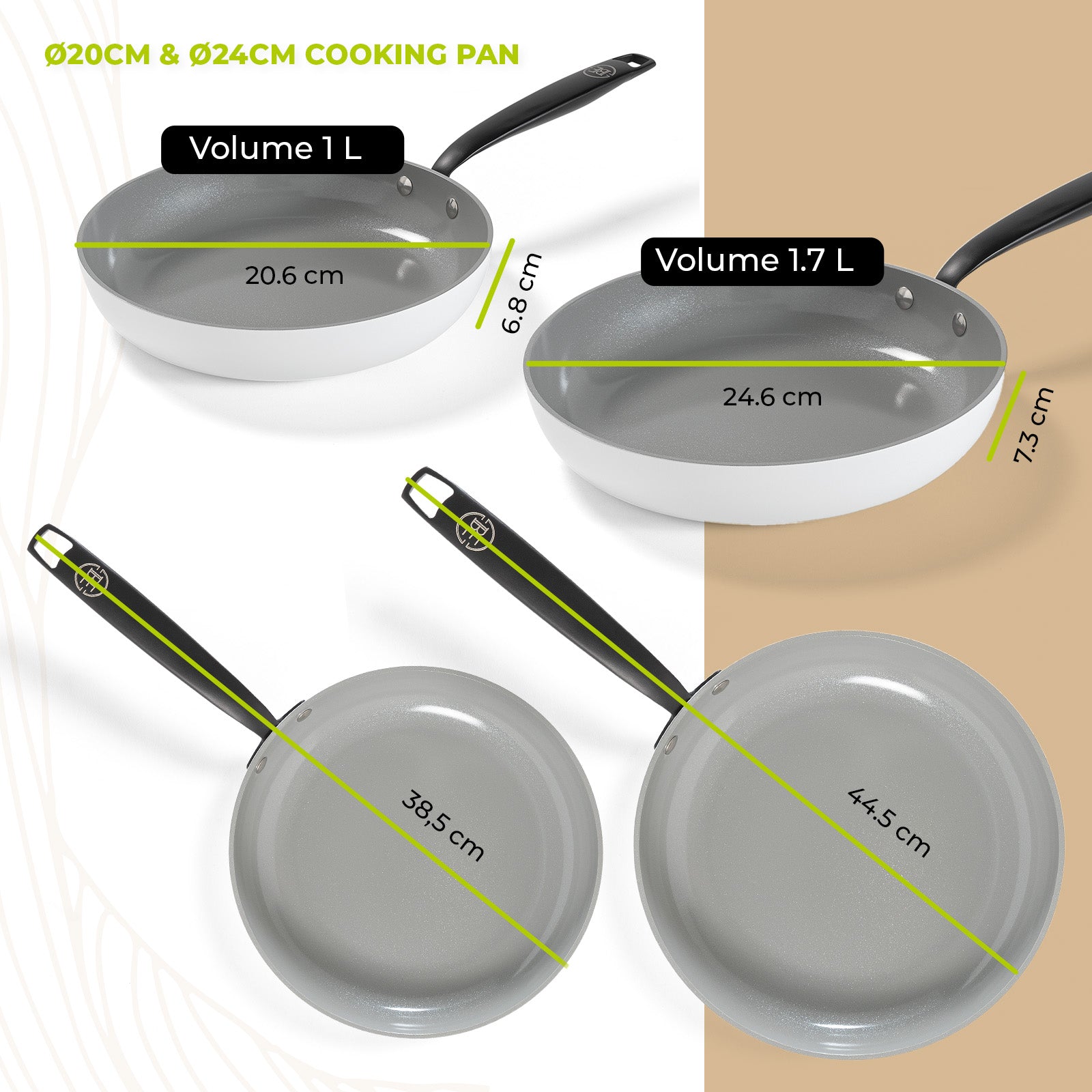 BE | LIVING Essential Series Cookware Sets