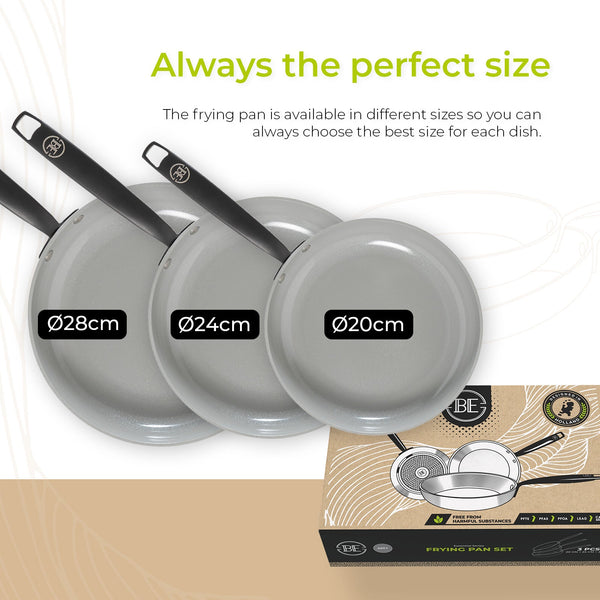 BE | LIVING Essential Series 2 pieces and 3 pieces  Frying Pan Set