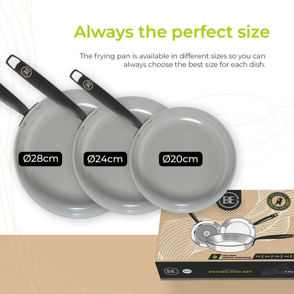 BE | LIVING Essential Series 2 pieces and 3 pieces  Frying Pan Set