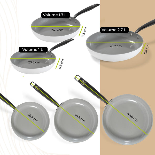 BE | LIVING Essential Series 2 pieces and 3 pieces  Frying Pan Set