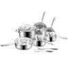 BE | LIVING Essential Series Tri-Ply Stainless Steel 12-Piece Cookware Set