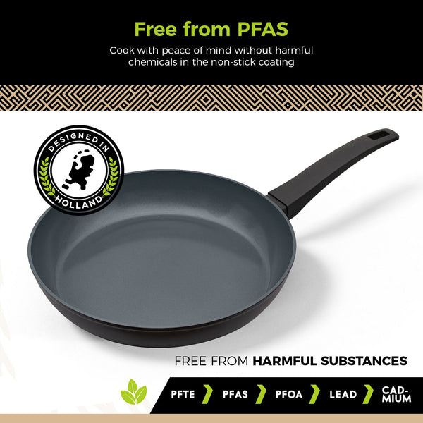 BE | LIVING Delight Series Frying Pan Set Black - 2 pieces, 3 pieces