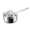 BE | LIVING Essential Series Tri-Ply Stainless Steel Sauce Pan with Lid 8